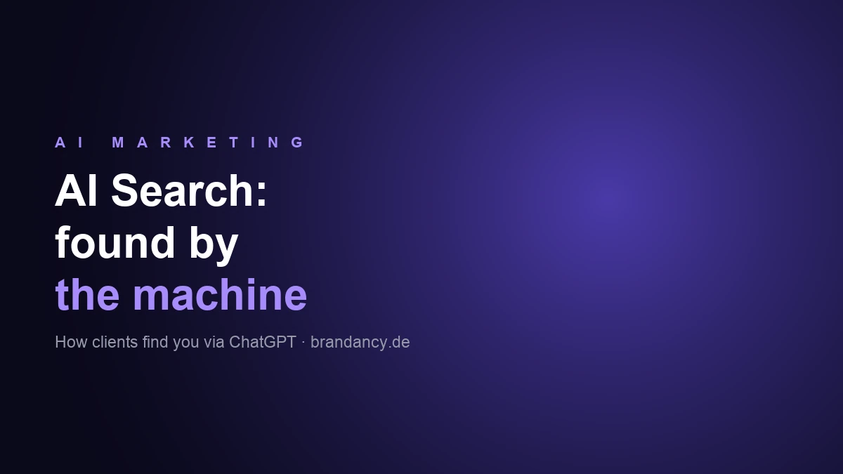 AI search — how clients find you via ChatGPT, Perplexity and Claude