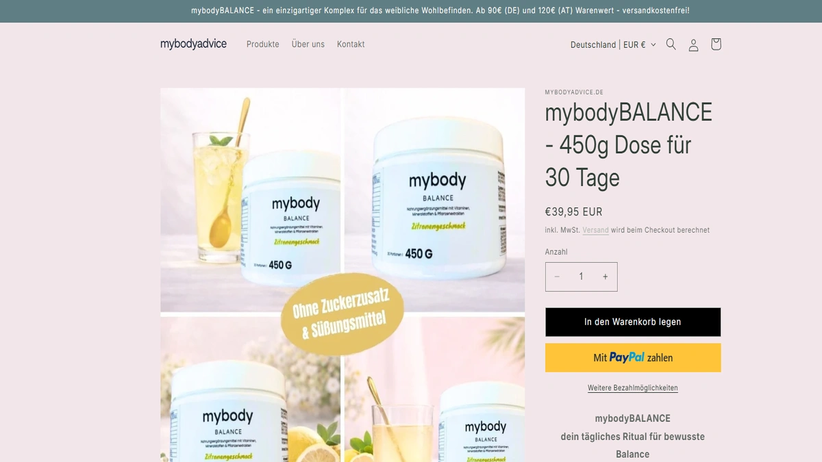 mybodyadvice – Shopify Launch
